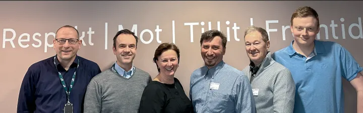 Jan Tore, Jon, Randi, representanter fra Unicus og Kristian 